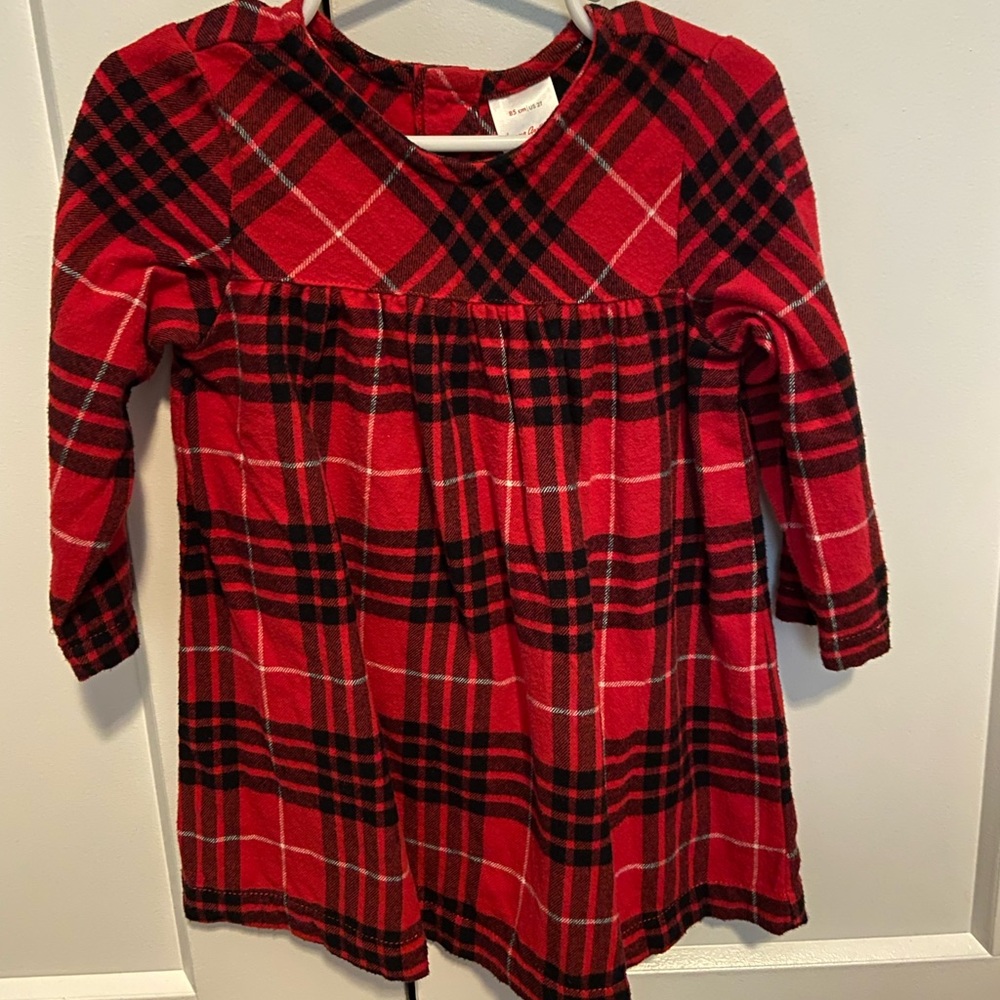 SOLD Hanna Andersson Flannel Dress Size 85/2T